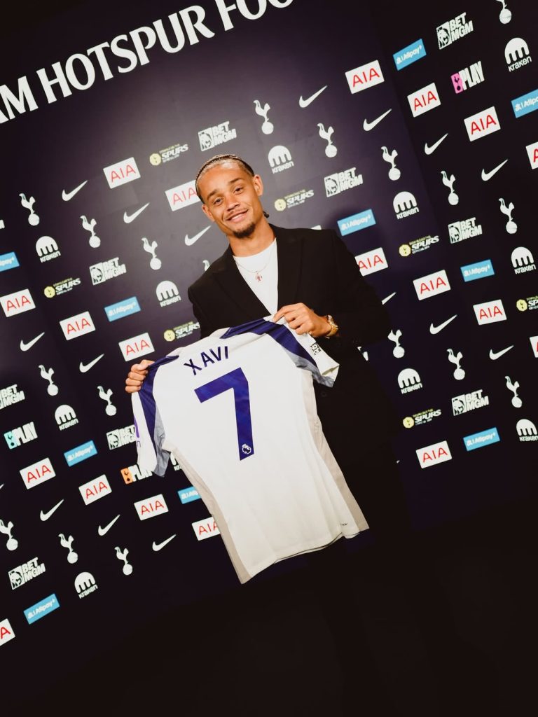Xavi Simons complètes move to Tottenham Hotspur