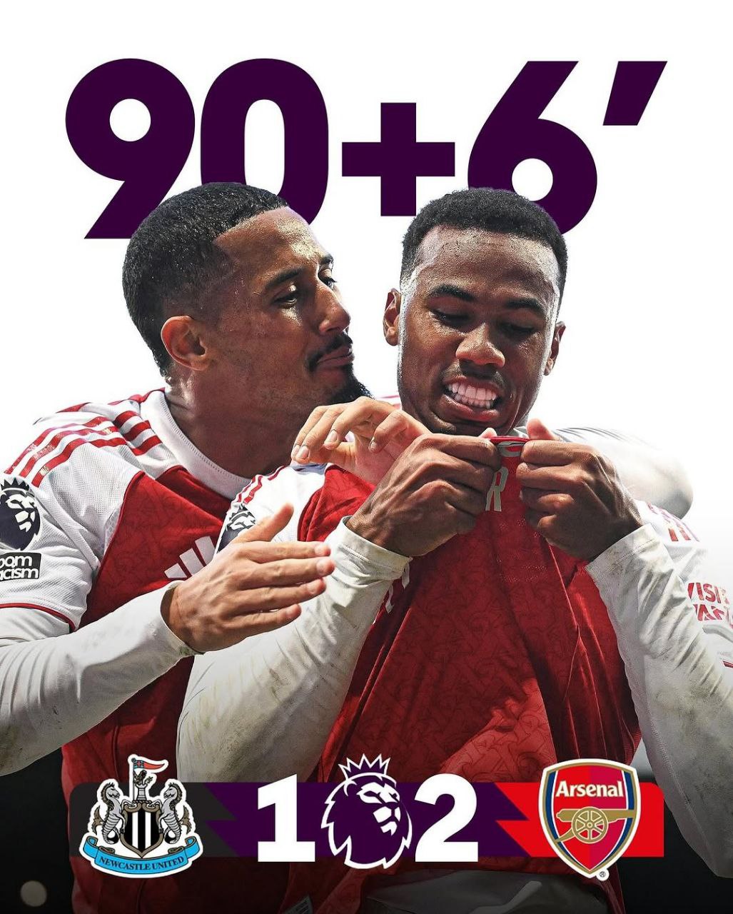 UPDATE: Newcastle 1 – 2 Arsenal