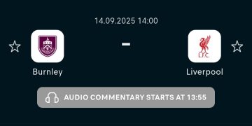 Matchday 4: Burnley to Defend Turf Moore Against Liverpool