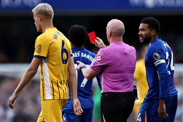 Chelsea Chalobah is sent off