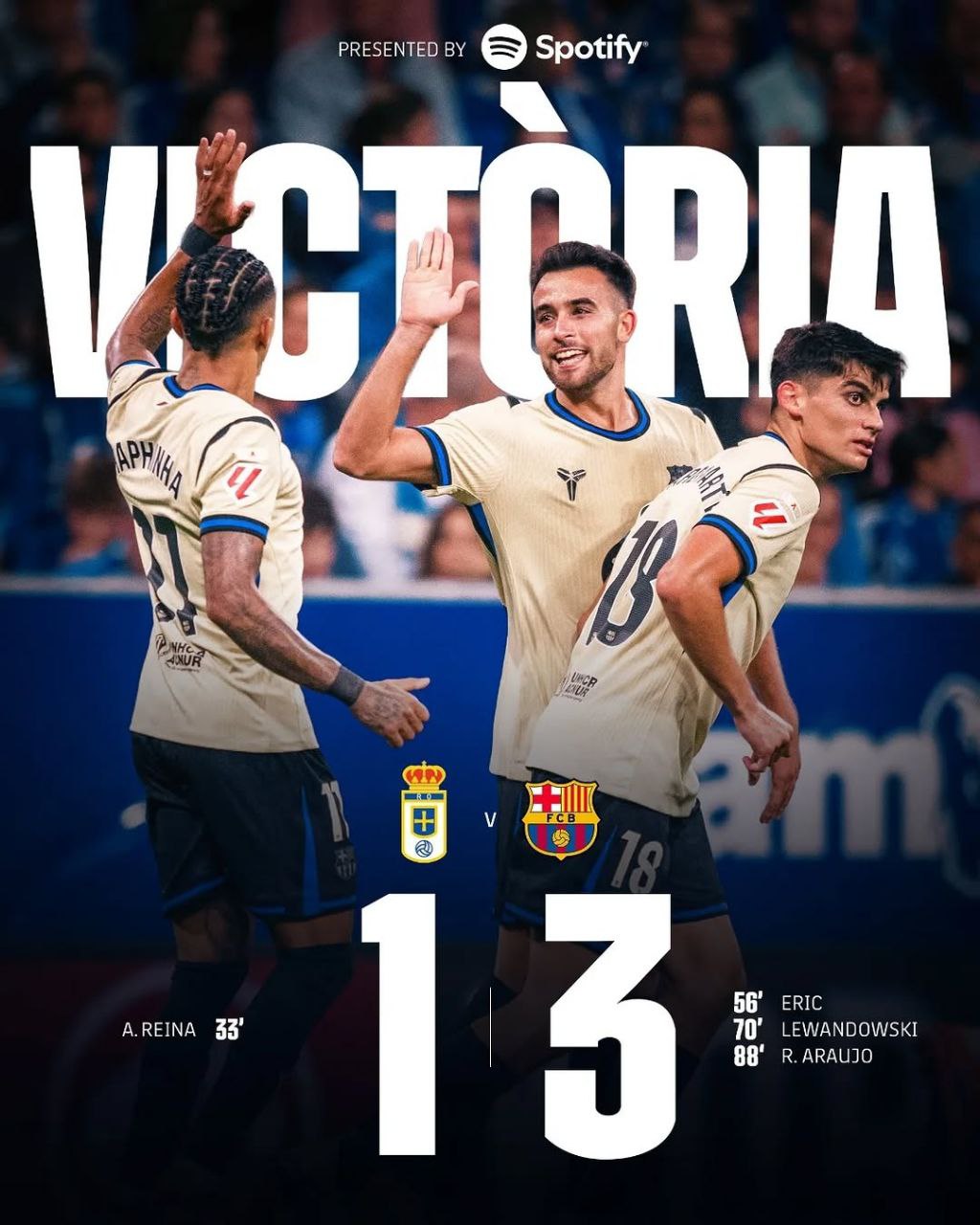 NEW: Barcelona completes comeback against Oviedo