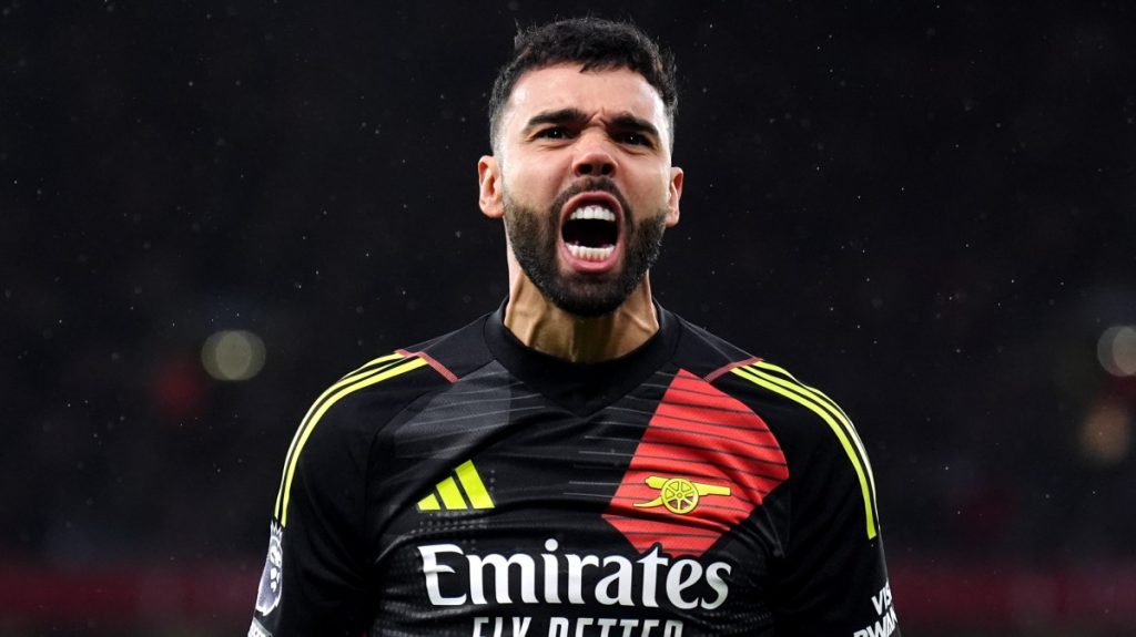 Arsenal goalkeeper David Raya
