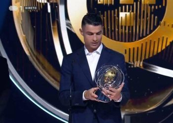 EXCLUSIVE: Cristiano Ronaldo receives Globe Prestige Award