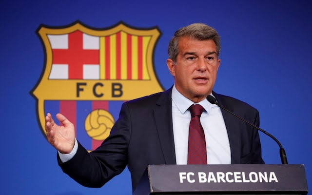 Barcelona President Laporta speaks on Messi tribute