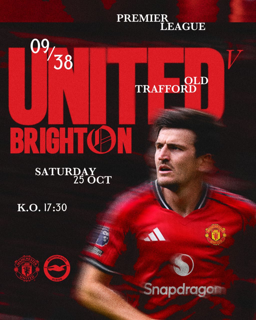 Gameweek 9:  United to host Brighton at Old Trafford