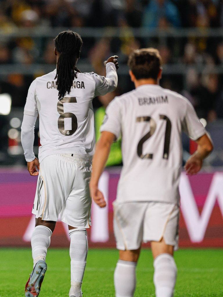Real Madrid celebrate goal