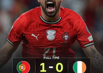 BREAKING: Neves Nets Late Winner For Portugal Over Ireland