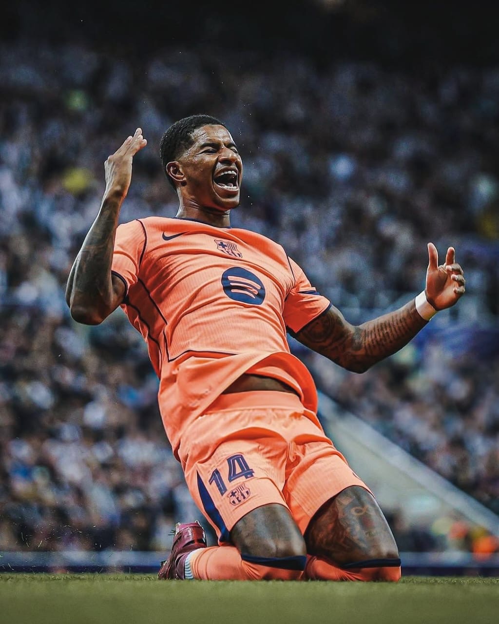 Marcus Rashford glorious triumpg im barcelona