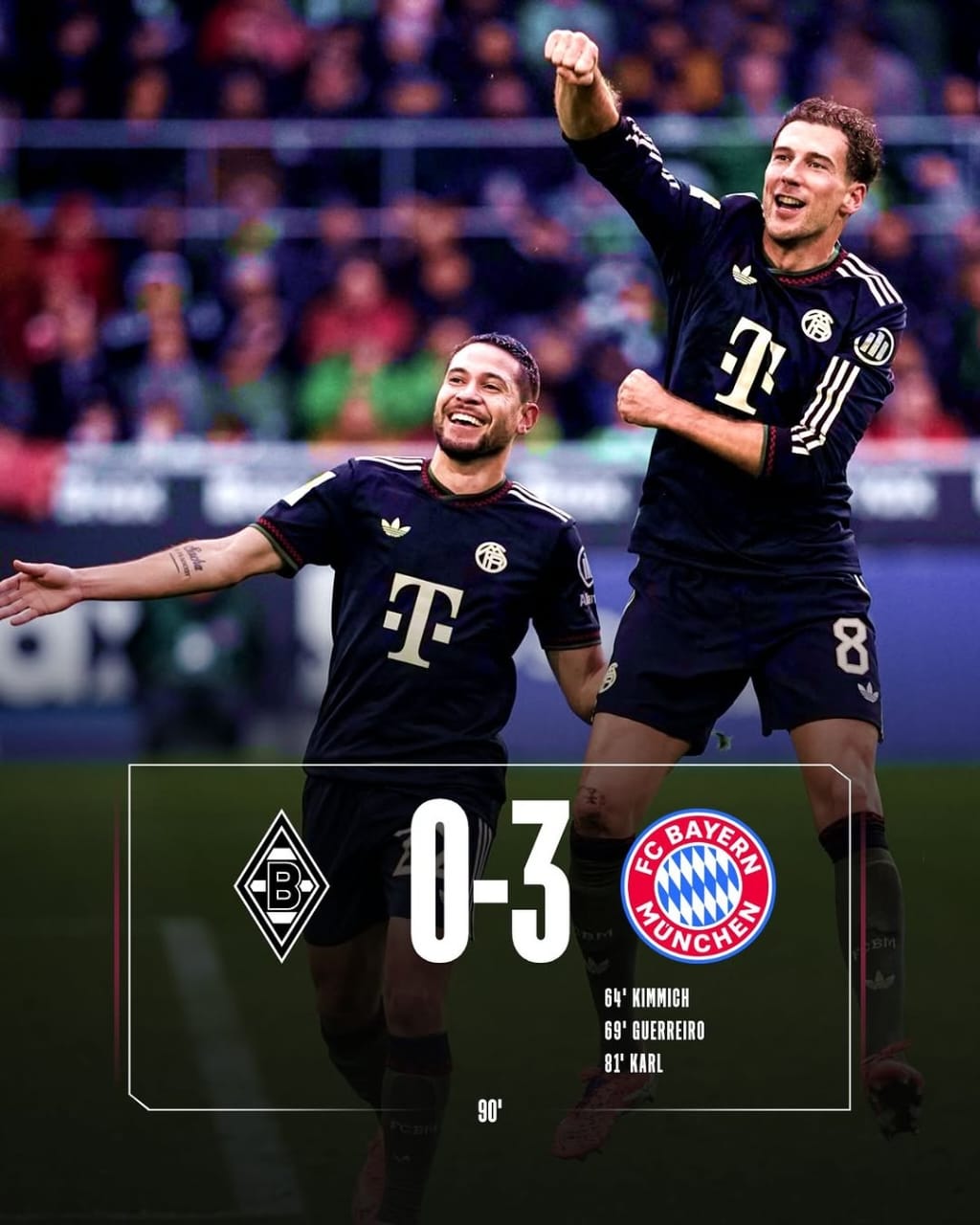 NEW: Bayern Munich Cruise Past Borussia Mönchengladbach in Confident 3–0 Win