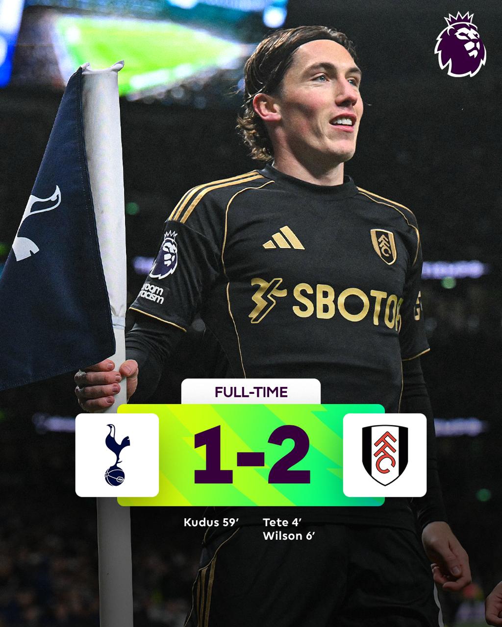 New: Tottenham 1 vs 2 Fulham  – News, Highlights 