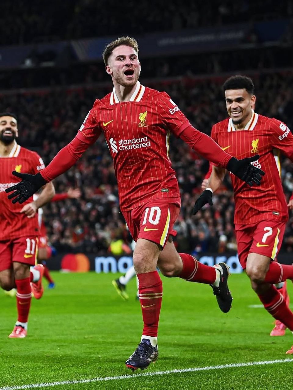 Liverpool Merino scores against Slavia Prague