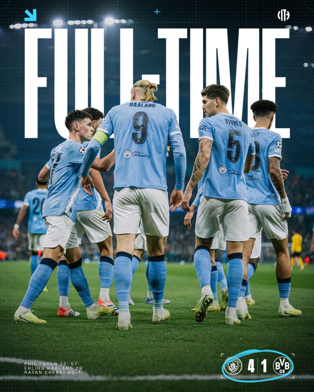 Manchester City Defeat Borussia Dortmund in a Stunning Performance at Etihad Stadium