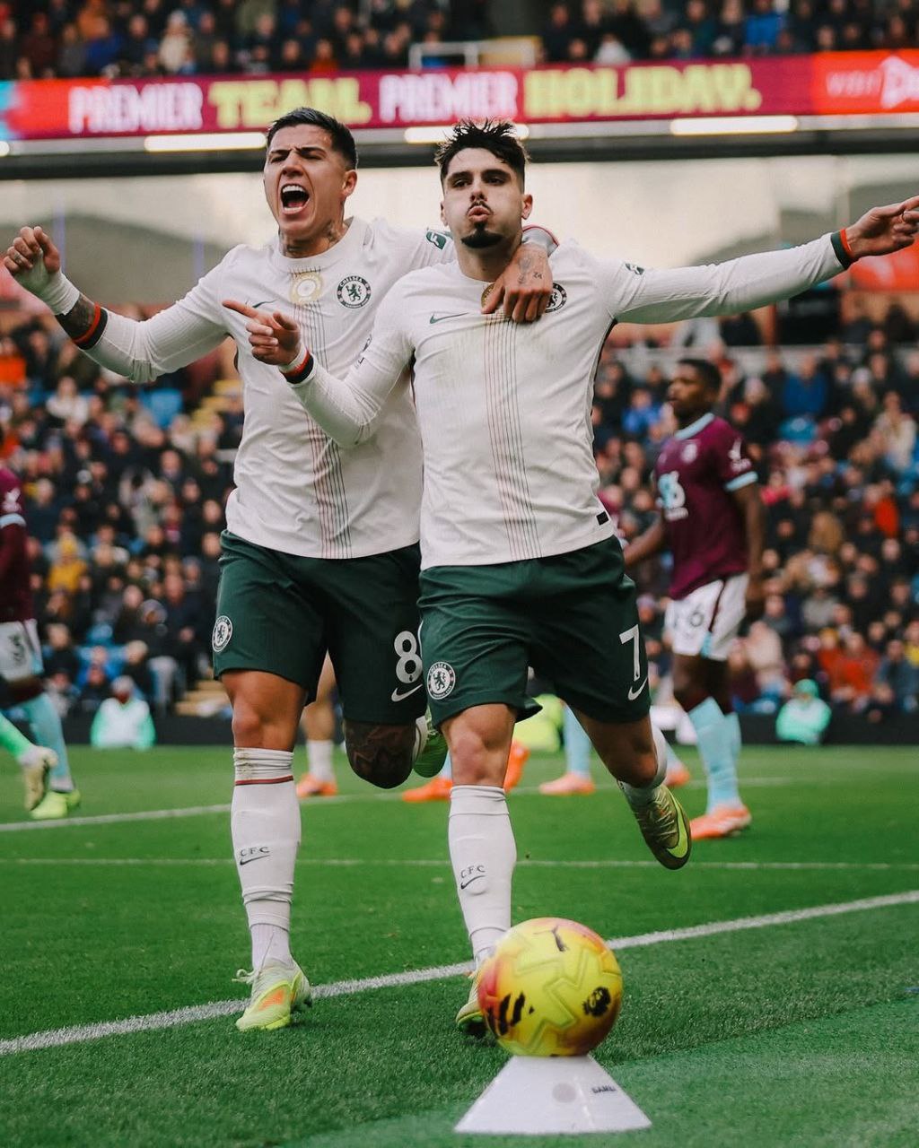 Chelsea scores against Burnley