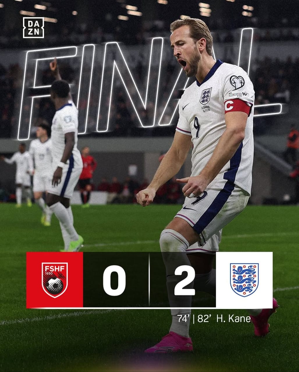 New Post: World Cup 2026 – Albania 0 vs 2 England Report, Highlights