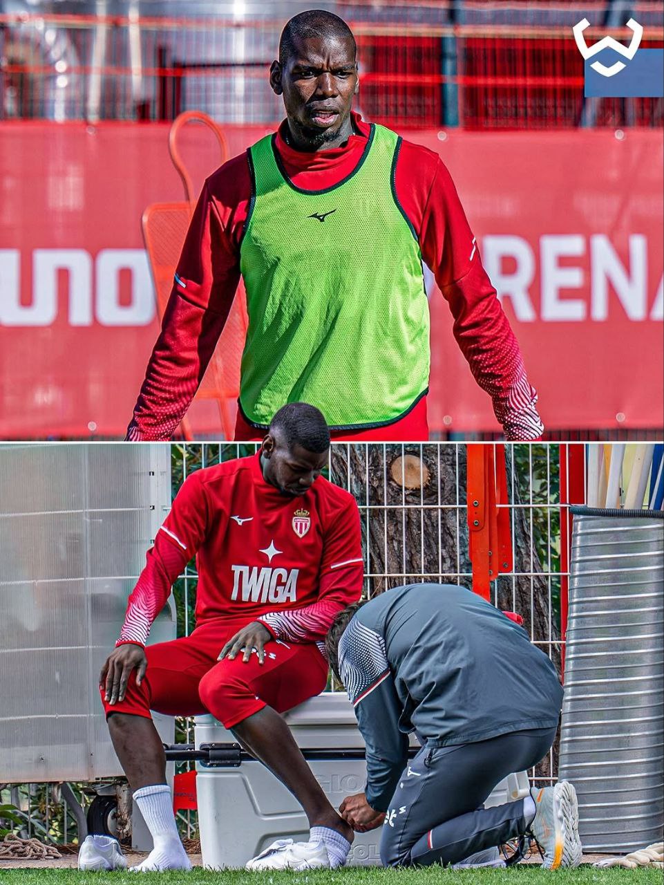 Pogba getting check for his ankle injury