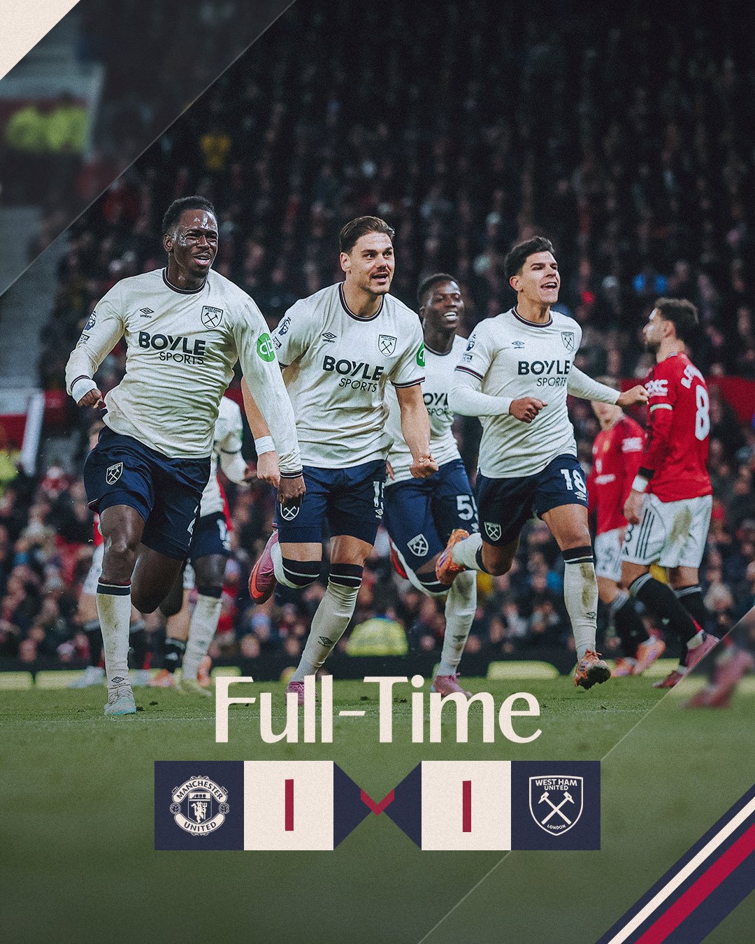 NEW: Magassa’s late goal secures point for Hammers at Old Trafford