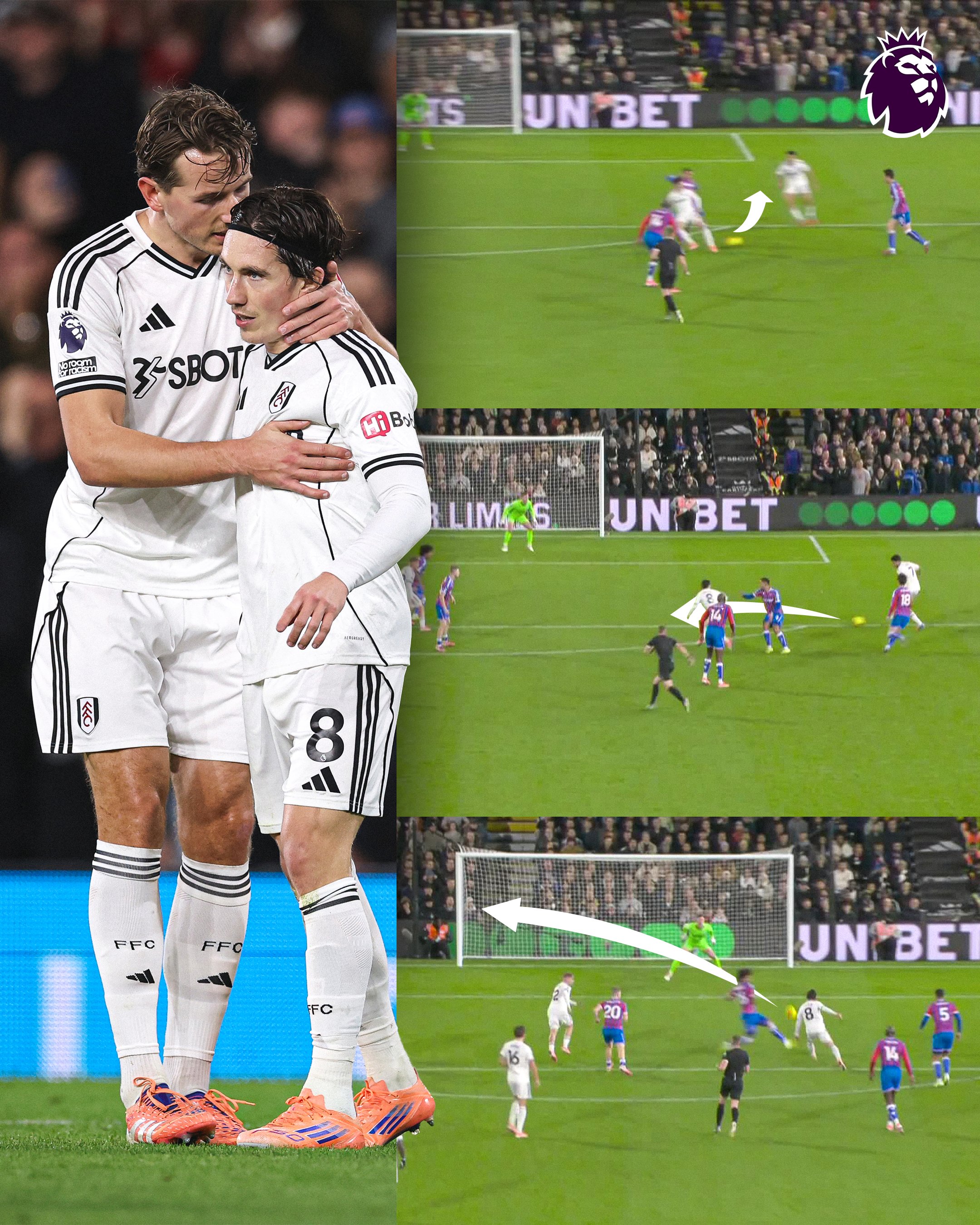 Fulham levels against Crystal Palace